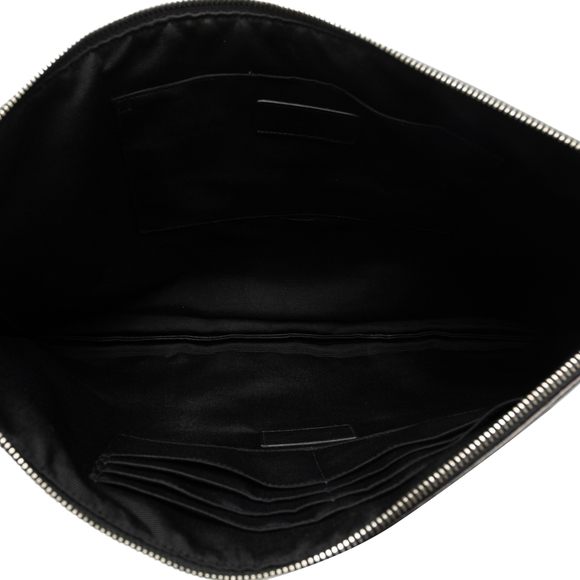 SAINT LAURENT Palm Tree Zip Pouch Clutch Bag - Picture 5 of 9